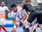File photo of Indian men’s hockey team captain Harmanpreet Singh in action. (HT Photo)