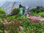 A damaged structure at a cloudburst-hit village, in Kullu district, Himachal Pradesh, Sunday, Aug. 17, 2025. A damaged structure at a cloudburst-hit village, in Kullu district, Himachal Pradesh, Sunday, Aug. 17, 2025.