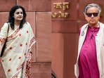 Shiv Sena (UBT) Rajya Sabha MP Priyanka Chaturvedi (left) with Congress Lok Sabha MP Shashi Tharoor (right) Shiv Sena (UBT) Rajya Sabha MP Priyanka Chaturvedi (left) with Congress Lok Sabha MP Shashi Tharoor (right)