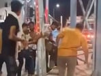 Video of the jawan being assaulted at the toll plaza went viral. Video of the jawan being assaulted at the toll plaza went viral.