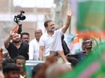 Leader of Opposition in Lok Sabha and Congress leader Rahul Gandhi with RJD leader Tejashwi Yadav during Voter Adhikar Yatra.
