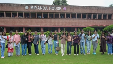 Sprawling lawns and blooming greens have won Miranda House the top slot at Swachhta Pakhwada Campaign 2025 in Delhi University. (Photo: Raj K Raj/HT (For representational purpose only) Sprawling lawns and blooming greens have won Miranda House the top slot at Swachhta Pakhwada Campaign 2025 in Delhi University. (Photo: Raj K Raj/HT (For representational purpose only)