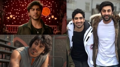 Aryan Khan, Ahaan Panday, Ayan Mukerji and Ranbir Kapoor Aryan Khan, Ahaan Panday, Ayan Mukerji and Ranbir Kapoor