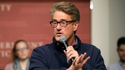 MSNBC rebranding: During his show on Morning Joe, Joe Scarborough revealed that the new design, which does not feature the NBC peacock, was “very sporty” and that it “shows we're independent.” (AP) MSNBC rebranding: During his show on Morning Joe, Joe Scarborough revealed that the new design, which does not feature the NBC peacock, was “very sporty” and that it “shows we're independent.” (AP)