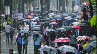 Mumbai logged 45.03mm of rainfall from 8am on Sunday to 6am on Monday. (PTI)