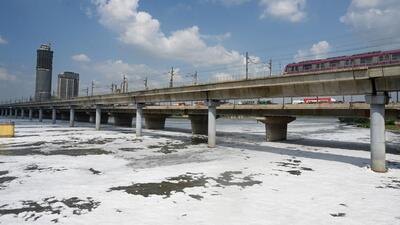 STPs are the primary tools in DJB’s attempt to clean the Yamuna in the city into which an estimated ,600mld (million litres per day) or 792mgd sewage flows. (Sunil Ghosh/HT Photo) STPs are the primary tools in DJB’s attempt to clean the Yamuna in the city into which an estimated ,600mld (million litres per day) or 792mgd sewage flows. (Sunil Ghosh/HT Photo)