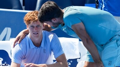 Jannik Sinner was down 5-0 and looking a shell of himself, though fans were anticipating a hotly fought contest after Alcaraz won the French Open and Sinner clinched Wimbledon. (Reuters)