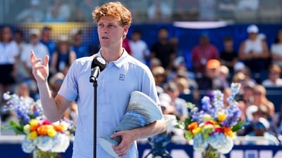 Jannik Sinner, who looked uncomfortable early on in the sweltering conditions, pulled out after 23 minutes of play. (IMAGN IMAGES via Reuters Connect)
