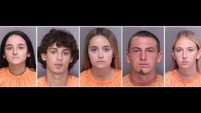 (L-R) Corrine Belviso, Devan Raper, Gianna Helene Kistenmacher, Hunter Kendall and Sydney Kearns (Florence County Sheriff's Office) (L-R) Corrine Belviso, Devan Raper, Gianna Helene Kistenmacher, Hunter Kendall and Sydney Kearns (Florence County Sheriff's Office)