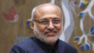 The NDA on Sunday announced Maharashtra governor C P Radhakrishnan as its candidate for the vice-presidential poll scheduled for September 9. (PTI) The NDA on Sunday announced Maharashtra governor C P Radhakrishnan as its candidate for the vice-presidential poll scheduled for September 9. (PTI)