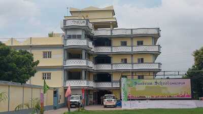 The school in UP’s Ghazipur where the alleged stabbing took place on Monday (HT) The school in UP’s Ghazipur where the alleged stabbing took place on Monday (HT)