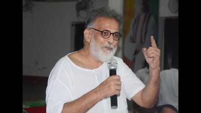 Tushar Gandhi’s name was also discussed, according to two leaders present in the meeting (HT Photo) Tushar Gandhi’s name was also discussed, according to two leaders present in the meeting (HT Photo)