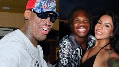 Dennis Rodman was on a stream with YouTuber N3on, when he passed his remarks on Travis Hunter and Leanna Lenee. (X/@AndrewPetcash and X/@nojumper) Dennis Rodman was on a stream with YouTuber N3on, when he passed his remarks on Travis Hunter and Leanna Lenee. (X/@AndrewPetcash and X/@nojumper)