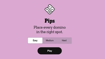 New York Times launches a new original game, Pips. (nytimes.com) New York Times launches a new original game, Pips. (nytimes.com)