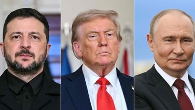 US President Donald Trump said that the three leaders can hold a trilateral meeting after Putin and Zelensky's bilateral meeting, (AFP) US President Donald Trump said that the three leaders can hold a trilateral meeting after Putin and Zelensky's bilateral meeting, (AFP)