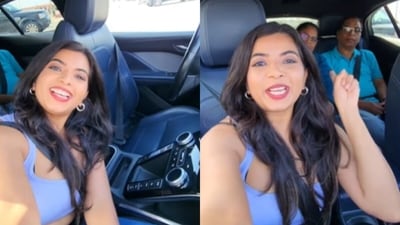 A video showed an Indian woman giving her parents a memorable ride in a driverless car in San Francisco. (Instagram/apurva_bendre) A video showed an Indian woman giving her parents a memorable ride in a driverless car in San Francisco. (Instagram/apurva_bendre)