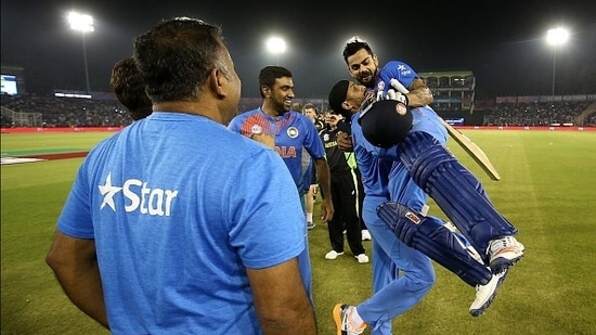 Virat Kohli played one of the best knocks of his international career in the 2016 T20 World Cup against Australia in Mohali. The right-hander scored 82 runs off 51 balls, helping India register a famous win against all odds.&nbsp;(Getty )