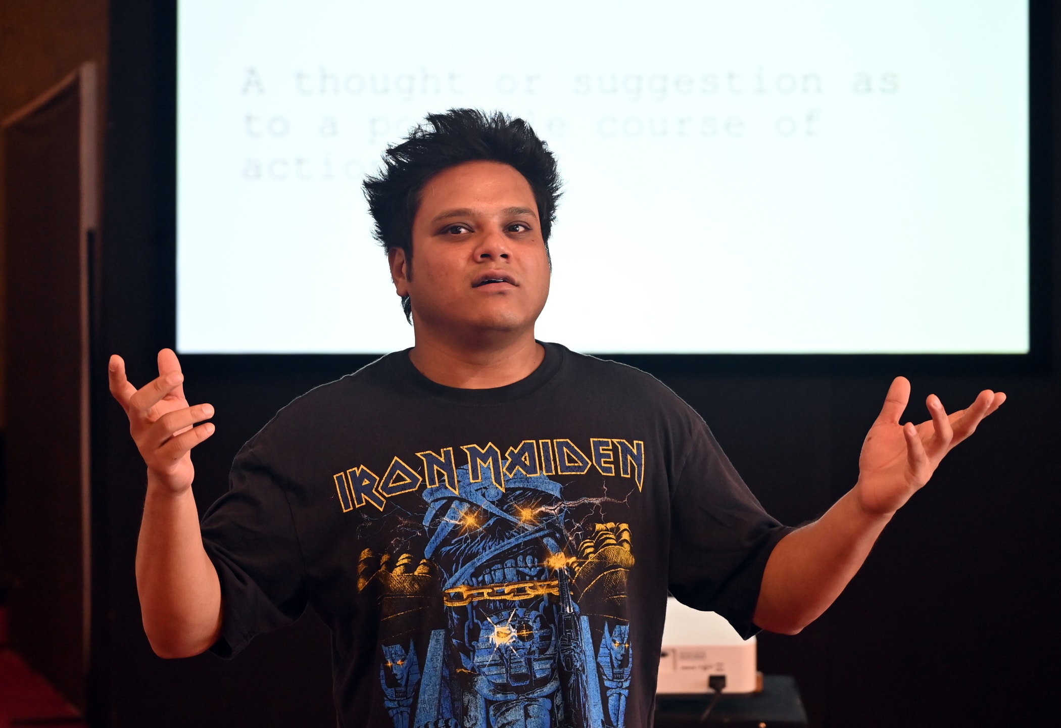Amatya Goradia conducted a writing workshop at the festival. (Narendra Dangiya/NCPA) Amatya Goradia conducted a writing workshop at the festival. (Narendra Dangiya/NCPA)
