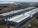 FILE - Amazon Web Services data centre is visible on Aug. 22, 2024, in Boardman, Ore.