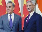 External affairs minister S Jaishankar with his Chinese counterpart, Wang Yi. (AP) External affairs minister S Jaishankar with his Chinese counterpart, Wang Yi. (AP)