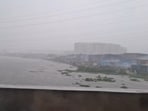 Mumbai rain; The water level of the Mithi River has touched the danger mark at Kranti Nagar near Kurla bridge. Mumbai rain; The water level of the Mithi River has touched the danger mark at Kranti Nagar near Kurla bridge.
