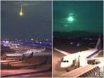 The fireball meteor blazed in the sky only few seconds before vanishing. The fireball meteor blazed in the sky only few seconds before vanishing.