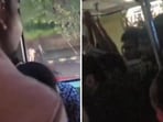 The clip showed the crowded interiors of the monorail with many commuters using phone flashlights as the power went out. The clip showed the crowded interiors of the monorail with many commuters using phone flashlights as the power went out.