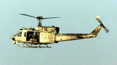 A file photo of US Marine corps UH-1N Huey helicopter. A US Marine Corps helicopter (not pictured) involved in disaster relief efforts in Nepal has been declared missing. (Reuters)