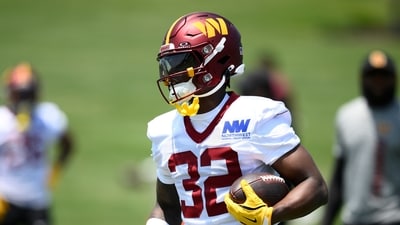 Washington Commanders running back Jacory Croskey-Merritt. (AP) Washington Commanders running back Jacory Croskey-Merritt. (AP)
