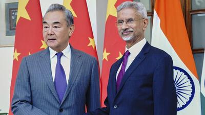 External affairs minister S Jaishankar with his Chinese counterpart, Wang Yi. (AP) External affairs minister S Jaishankar with his Chinese counterpart, Wang Yi. (AP)