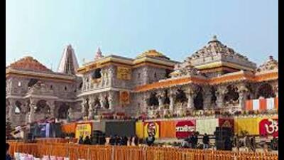 It is estimated that most of the work at Ram temple will be completed by October end. (HT file) It is estimated that most of the work at Ram temple will be completed by October end. (HT file)