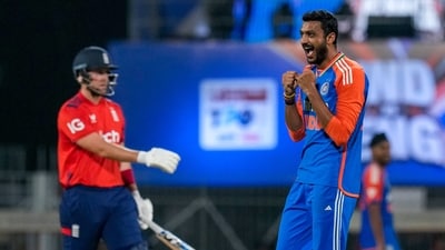 Axar Patel is no longer the vice-captain in T20Is. (PTI) Axar Patel is no longer the vice-captain in T20Is. (PTI)