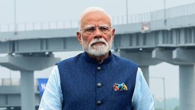 New Delhi, Aug 17 (ANI): Prime Minister Narendra Modi at Dwarka Expressway during the inauguration of its Delhi section, in New Delhi on Sunday. (DPR PMO/ANI Photo) (DPR PMO) New Delhi, Aug 17 (ANI): Prime Minister Narendra Modi at Dwarka Expressway during the inauguration of its Delhi section, in New Delhi on Sunday. (DPR PMO/ANI Photo) (DPR PMO)