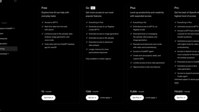 OpenAI now has three subscription tiers for users in India to choose from. (Open AI website) OpenAI now has three subscription tiers for users in India to choose from. (Open AI website)