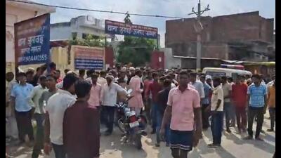 The incident took place in Sambhal’s Junawai police station area on Tuesday. (Sourced) The incident took place in Sambhal’s Junawai police station area on Tuesday. (Sourced)