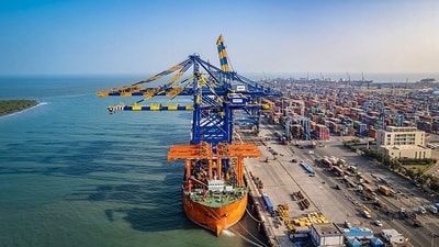 As per the police message circulated on Monday, 48 containers fell from the ship 'MV Phonnix 15' after it crossed 20 nautical miles from Salah in Oman. (PTI/Representational Image) As per the police message circulated on Monday, 48 containers fell from the ship 'MV Phonnix 15' after it crossed 20 nautical miles from Salah in Oman. (PTI/Representational Image)
