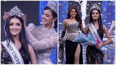 Manika Vishwakarma from Rajasthan wins the Miss Universe India 2025 crown. Manika Vishwakarma from Rajasthan wins the Miss Universe India 2025 crown.