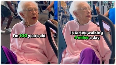 A lot of exercise and plenty of sleep are the secret to Ruth's longevity and fitness.
