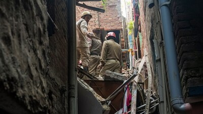 A section of ceiling plaster collapsed in a bedroom, but the two men and a woman living in the flat were in the hall and escaped unhurt. (Pic used for representation) (PTI file)