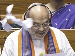 A scrap of paper thrown in front of Union Home Minister Amit Shah in the Lok Sabha, in New Delhi on Wednesday. A scrap of paper thrown in front of Union Home Minister Amit Shah in the Lok Sabha, in New Delhi on Wednesday.