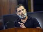 Lok Sabha LoP and party MP Rahul Gandhi speaks a during a discussion of the Members of the INDIA alliance Lok Sabha LoP and party MP Rahul Gandhi speaks a during a discussion of the Members of the INDIA alliance