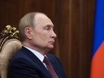 Russian President Vladimir Putin listens to acting governor of the Rostov region Yuri Slyusar during their meeting at the Kremlin in Moscow, Russia, Monday, Aug. 18, 2025. AP/PTI(AP08_19_2025_000010B)