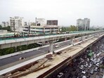 Construction on the stretch began in August 2022, following approvals from PMC, PMRDA, and other authorities. (MAHENDRA KOLHE/ HT)