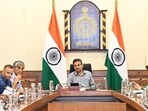 Haryana chief secretary Anurag Rastogi, during a meeting in Chandigarh on Wednesday. (Sourced)