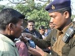 Ranchi, India – December 8, 2017:(FILE PIX) Ranchi police using breath analyser to check drunken driving in Ranchi , India, on Friday, December 08 , 2017. (Photo / Hindustan Times) REPRESENTATIONAL PURPOSE Ranchi, India – December 8, 2017:(FILE PIX) Ranchi police using breath analyser to check drunken driving in Ranchi , India, on Friday, December 08 , 2017. (Photo / Hindustan Times) REPRESENTATIONAL PURPOSE