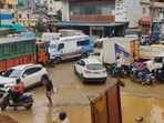 Bengaluru's civic woes were under magnified lens as a video shared on social media showed an ambulance stuck in traffic on an inundated road.