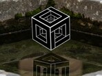 This floating cube has left many wondering whether it's an illusion or a real object.