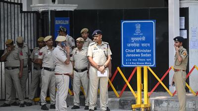 Delhi Police said no frisking is done for the Jan Sunwai programme. (Sanchit Khanna/HT Photo) Delhi Police said no frisking is done for the Jan Sunwai programme. (Sanchit Khanna/HT Photo)