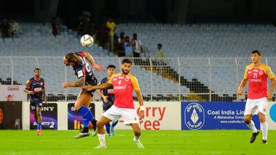 Diamond Harbour FC and East Bengal in action in the Durand cup semi-final. (Durand Cup) Diamond Harbour FC and East Bengal in action in the Durand cup semi-final. (Durand Cup)