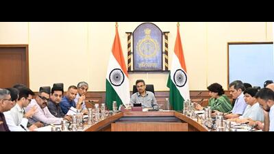 Haryana chief secretary Anurag Rastogi, during a meeting in Chandigarh on Wednesday. (Sourced) Haryana chief secretary Anurag Rastogi, during a meeting in Chandigarh on Wednesday. (Sourced)